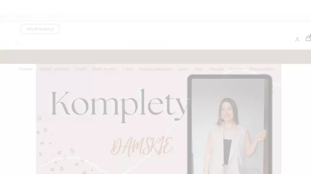 Claudee - Sklep internetowy z odzieżą damską - podgląd