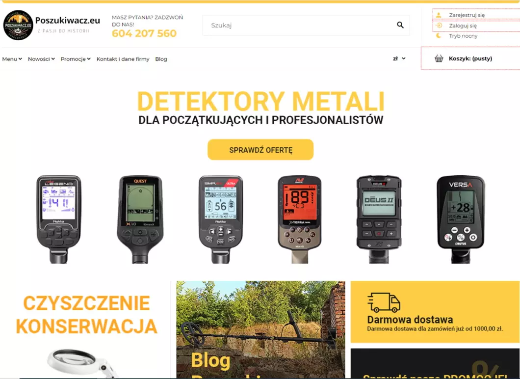 Poszukiwacz.eu - podgląd